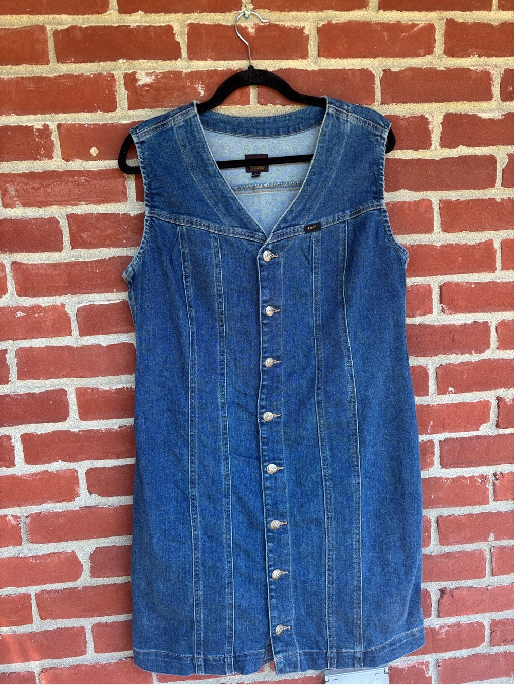 Lee Blue Denim Midi Dress